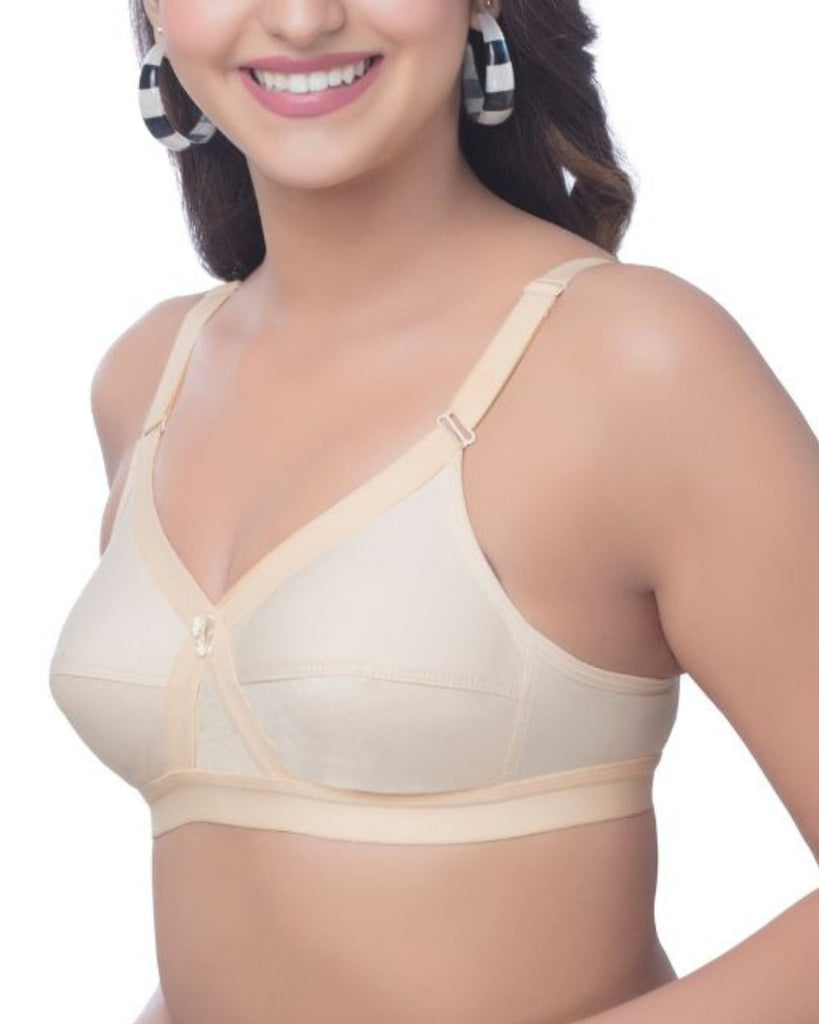 Cosmos Plus  Non Padded  Cotton Bras  Curves(E,F Combo Pack) -  BRIDA GARMENTS