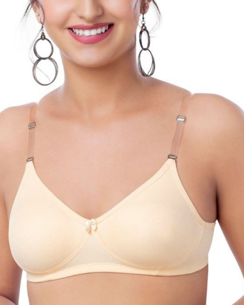 Monica Non Padded Cotton Rich Bras(Combo Pack) -  BRIDA GARMENTS