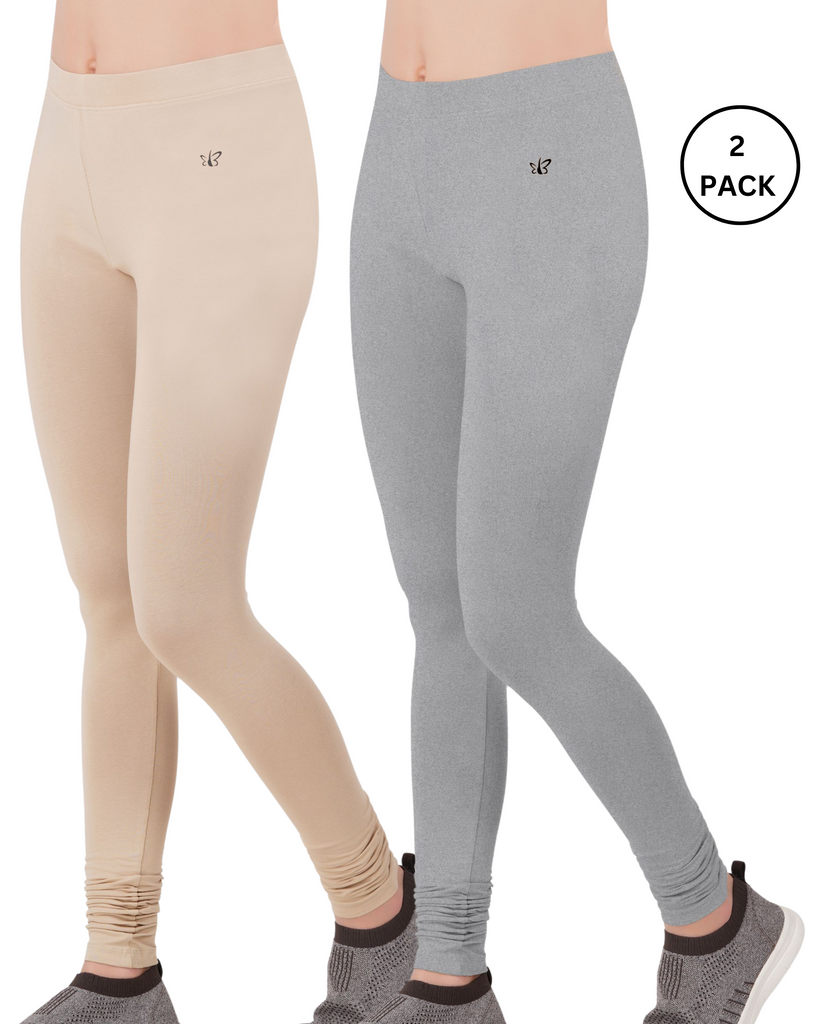 NOVA   Leggings  Cotton   Workout & Athletics (Combo Pack) -  BRIDA GARMENTS