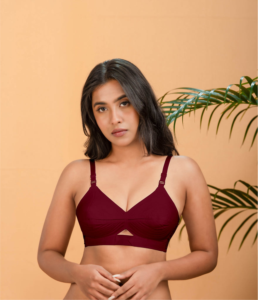 Kavya xtrasoft  Non Padded  Cotton Bra(Multicolour -E,F) -  BRIDA GARMENTS