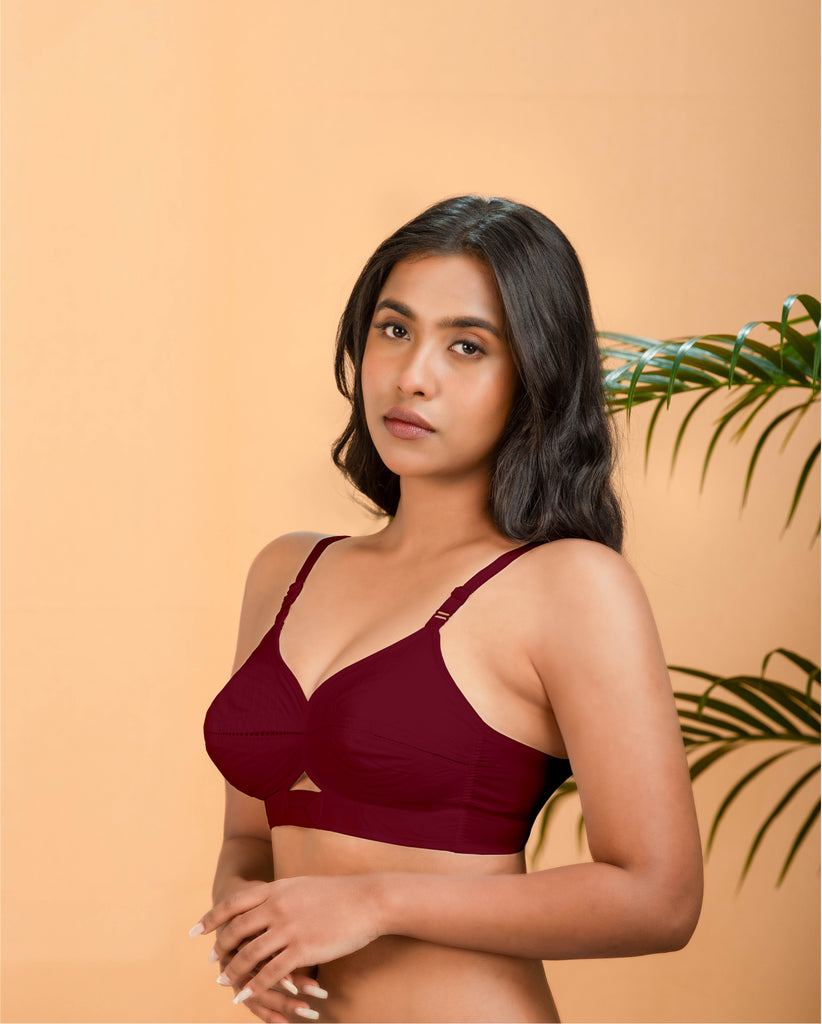 Kavya xtrasoft  Non Padded  Cotton Bra(Multicolour -E,F) -  BRIDA GARMENTS