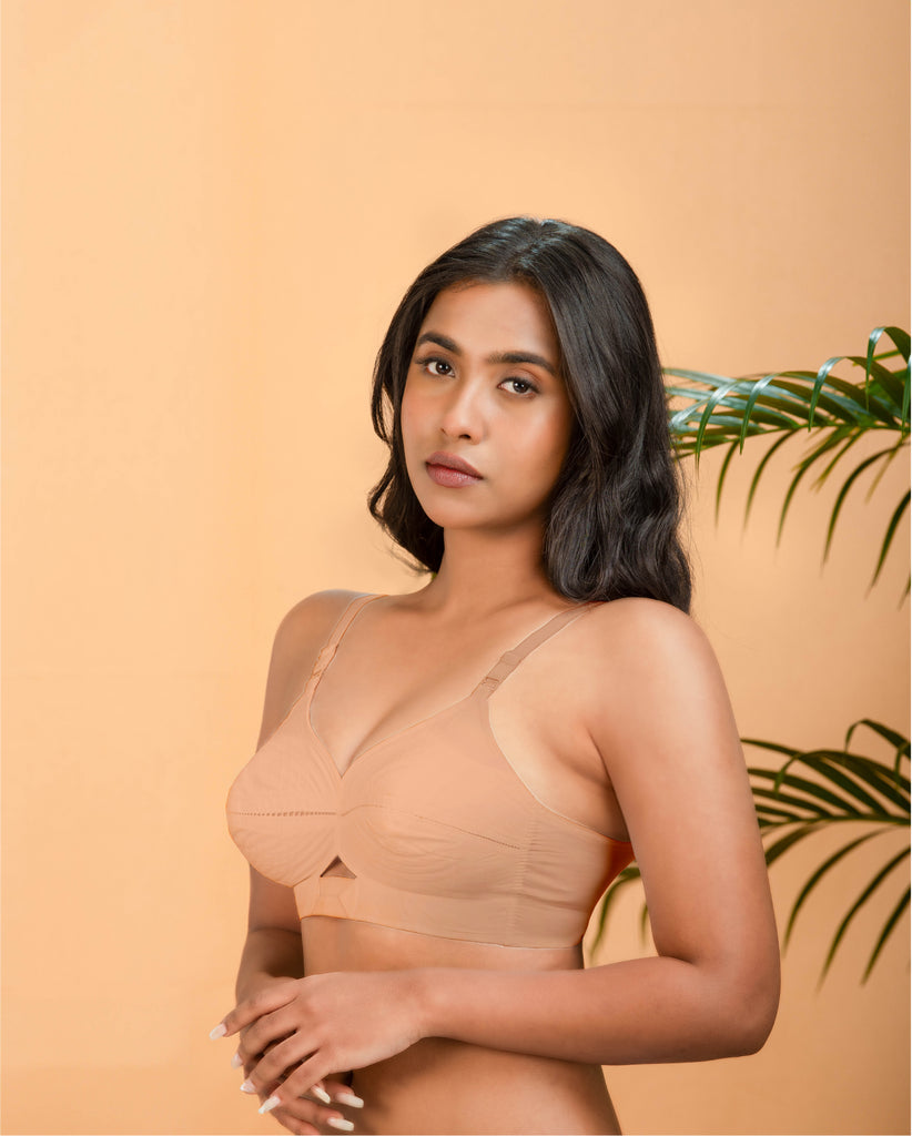 Kavya xtrasoft  Non Padded  Cotton Bra(Multicolour -E,F) -  BRIDA GARMENTS